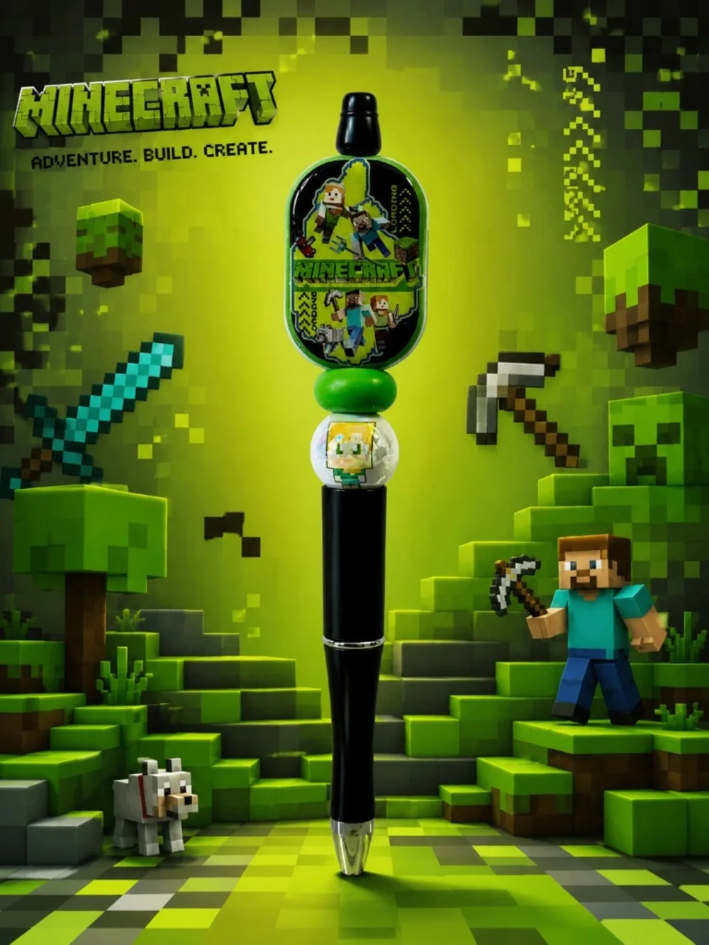 Block Builder Adventure Beaded Pen